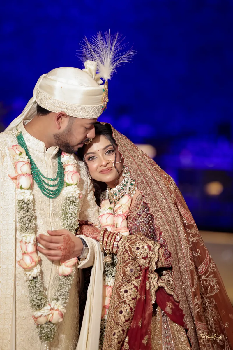 Bride and groom during a traditional wedding ceremony
