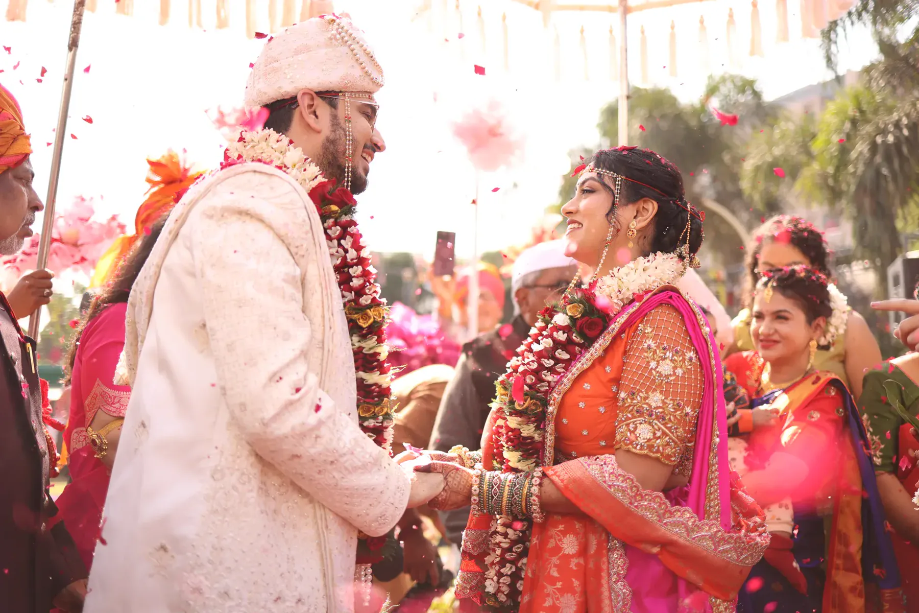 Suchita and Jay wedding celebration at Bhandari Palace, Indore